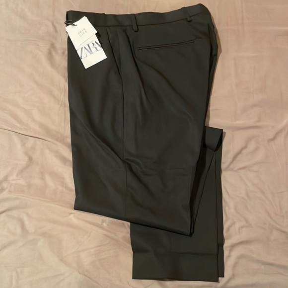 Zara Pants Zara Slim Fit Dress Pants 3x33 Black Poshmark